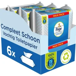 Page Vochtig Toiletpapier Compleet Schoon Maxi Voordeelverpakking