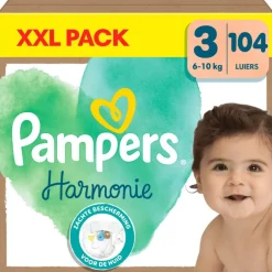 Pampers Harmonie XXL Pack Luiers Maat 3 6-10 KG 104 Stuks