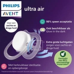 Philips Avent Fopspeen Ultra Air Day 6-18M Double Pack - SCF087/11