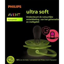 Philips Avent Fopspeen Ultra Soft 0-6M Double Pack, mixed - SCF091/39