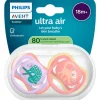 Philips Avent Fopspeen Ultra Air Day 18M+ Double Pack, mixed - SCF349/49