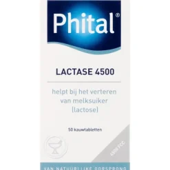 Phital Lactase 4500 50 kauwtabletten
