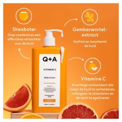 Q+A Vitamin C Body Cream 250 ML
