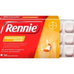 Rennie Sinaasappel Kauwtabletten Bij Brandend Maagzuur 36 stuks