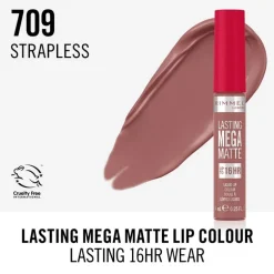 Rimmel London Lasting Mega Matte Liquid Lipstick 709Strapless
