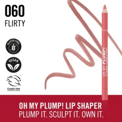 Rimmel London Oh My Plump! Lip Liner - Roze - 060 Flirty