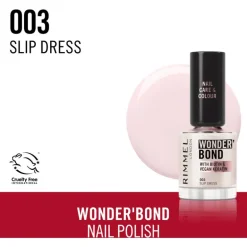 Rimmel London Wonder'Bond Care+Color Nagellak - Roze - 003 Slip Dress