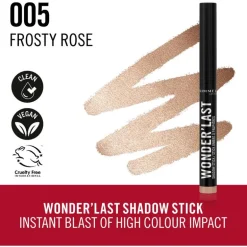 Rimmel London Wonder'last Oogschaduw Stick 005 Frosty Rose 1.64 G