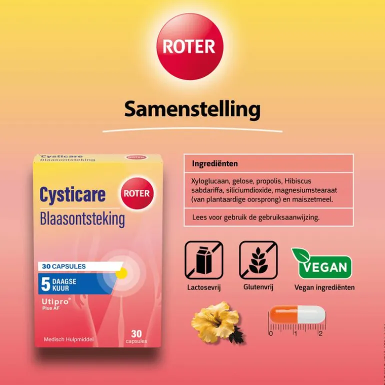 Roter Cysticare Utipro Plus AF 30 capsules