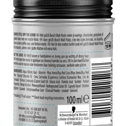 Schwarzkopf Got2b Beach Matt Paste 100 ML