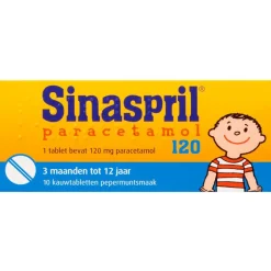 Sinaspril Paracetamol Kauwtabletten 10 stuks