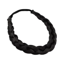 Splendid Vlecht Haarband Zwart