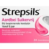 Strepsils Keeltabletten Aardbei Suikervrij 24 stuks