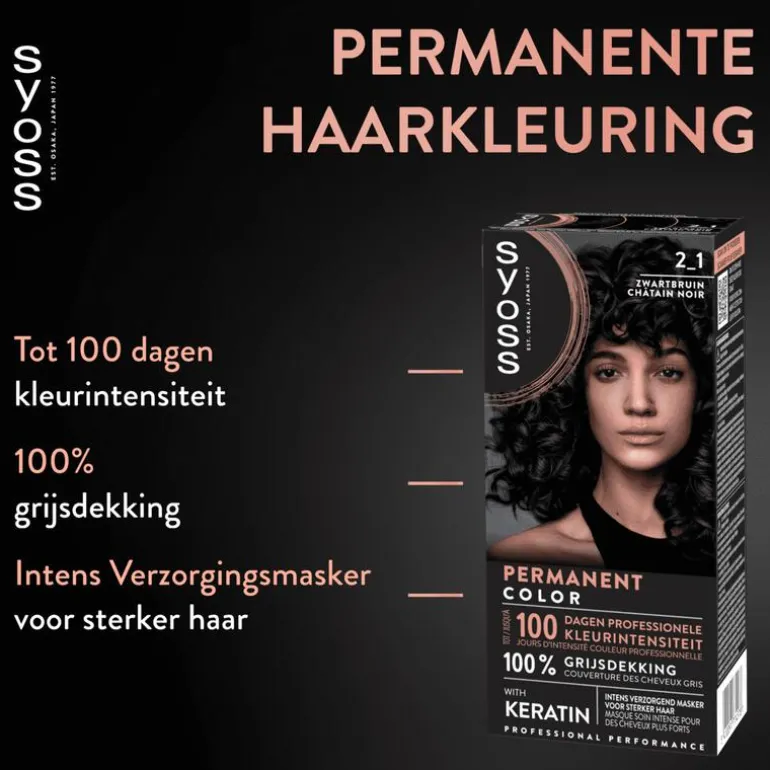 Syoss Haarverf 2-1 Zwartbruin