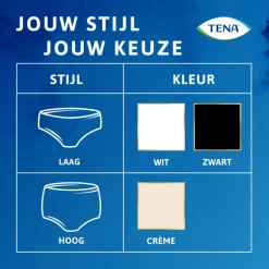TENA Silhouette Plus High Waist Wegwerpbroekjes Crème L 8 stuks