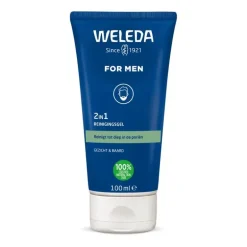 Weleda Men 2-in-1 reinigingsgel voor gezicht & baard