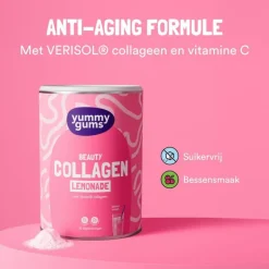 Yummygums Collagen Lemonade Suikervrij 240 GR