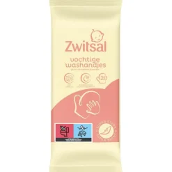Zwitsal Goedemorgen Vochtige Snoetenpoetsers Washandjes 20 Stuks