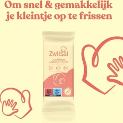 Zwitsal Goedemorgen Vochtige Snoetenpoetsers Washandjes 20 Stuks
