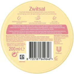 Zwitsal Zachte Crème Pot 200 ML